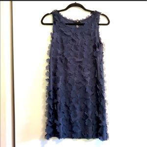 H&M navy blue flower embellished dress!